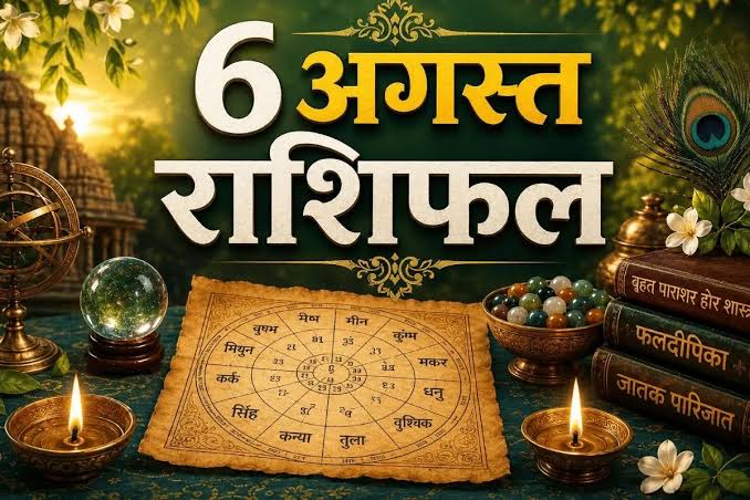 Aaj Ka Rashifal 6 August 2026: कुंभ और मिथुन राशि वालों की चमकेगी किस्मत, जानिए मेष से मीन तक सभी 12 राशियों का सटीक दैनिक राशिफल