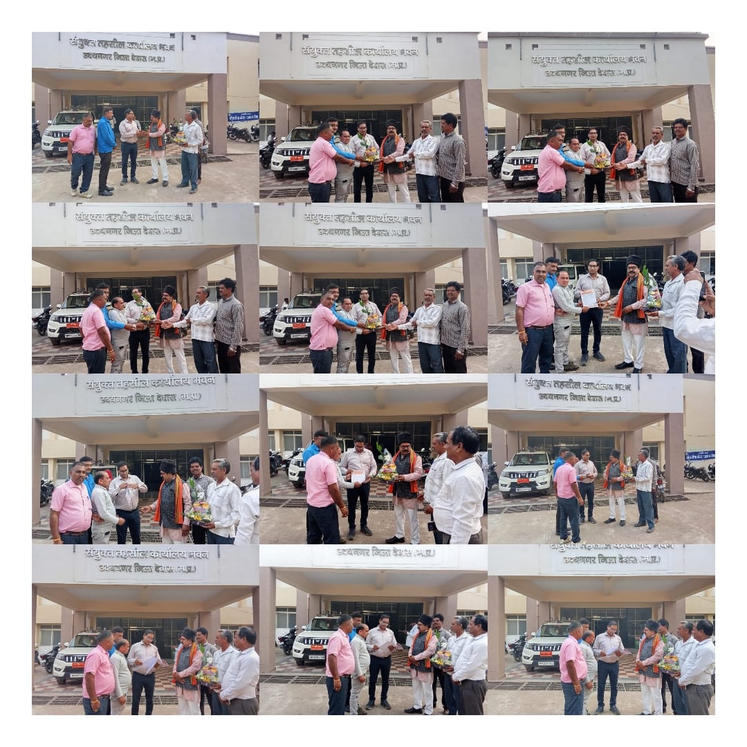 Rashtriya Yuva Vahini National Volunteer BJP team made a courtesy visit to the new Tehsildar Yogendra Rathore in Udaynagar Tehsil.