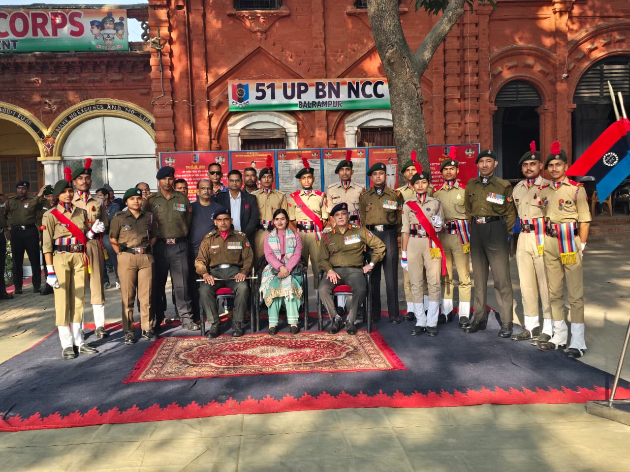 51 वीं यू. पी. बटालियन एन. सी. सी., बलरामपुर में 77वां गणतंत्र दिवस हर्षोल्लास के साथ मनाया गया