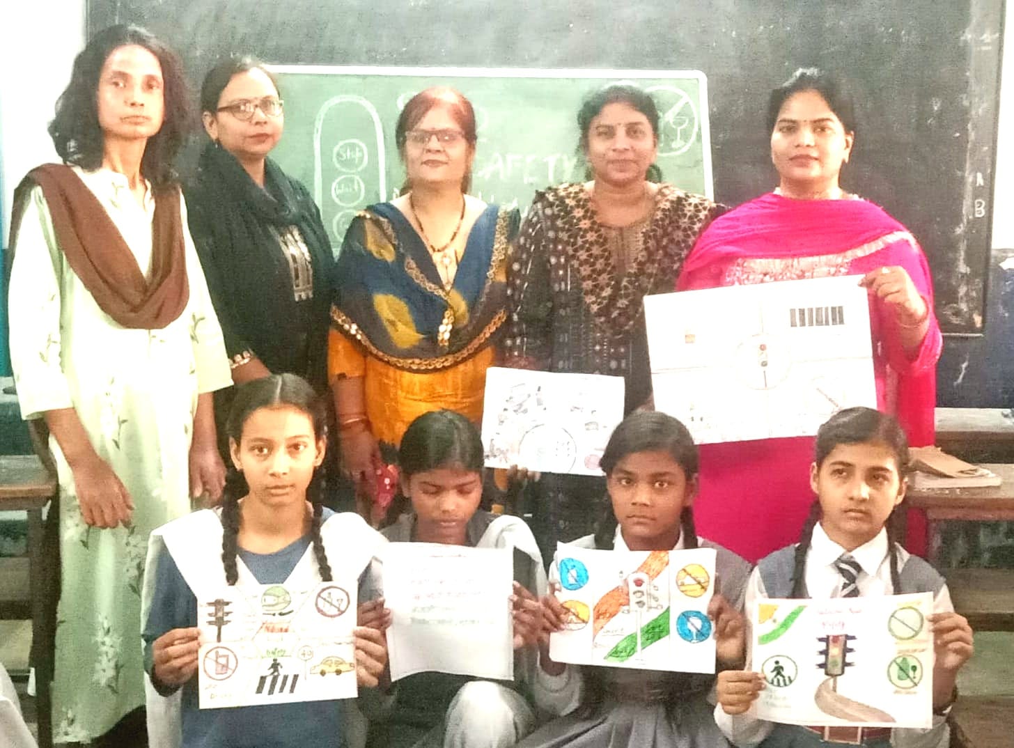Road safety fortnight program organized in girls' school