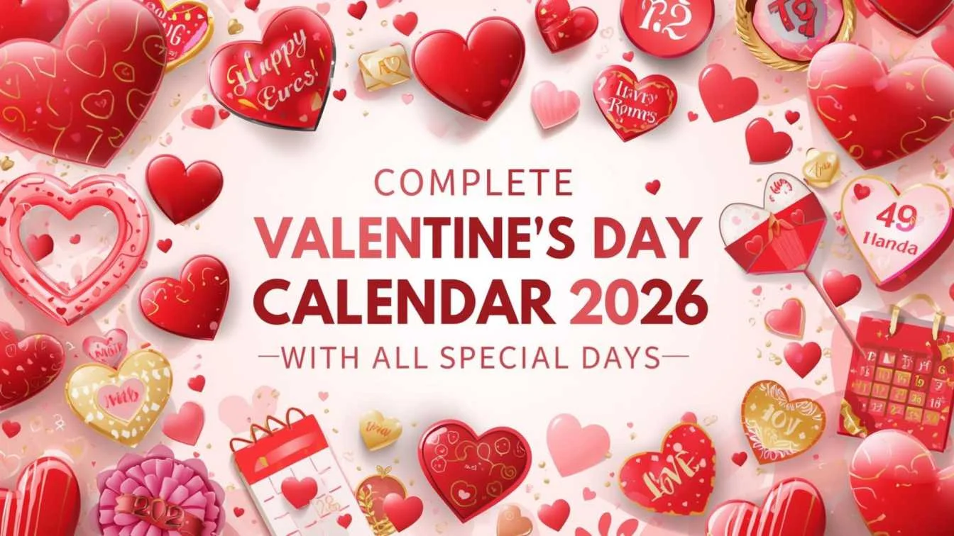 Valentine Week Calendar 2026