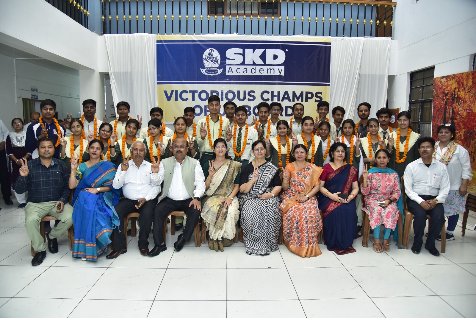 SKD Academy students shine their talent in UP Board